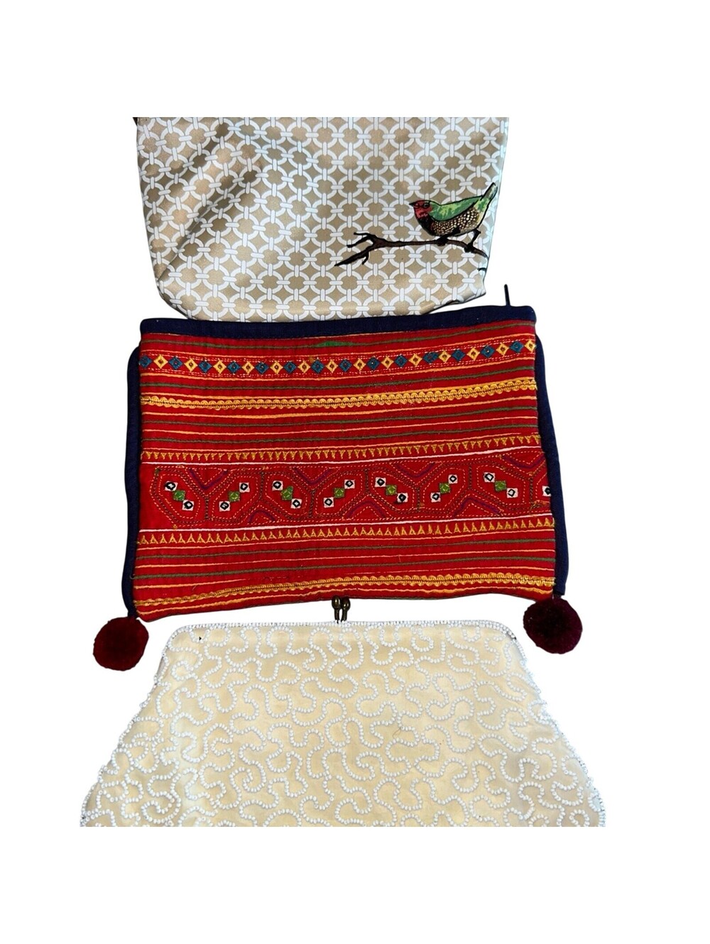 Vintage BAGs Barth McCallig Handmade Turkey Mexico Beaded COSMETIC LOT